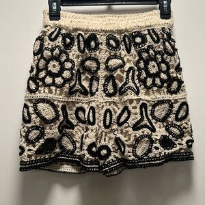 NEW REBELLION WOMENS CROCHET SHORTS SIZE: S